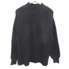 アプワイザーリッシェ Apuweiser-riche ニット セーター ハイネック 長袖 2 M 黒 ブラック /YK ●RY