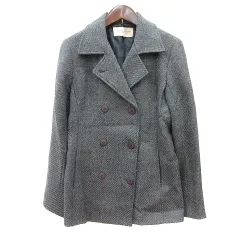 プロポーション ボディドレッシング PROPORTION BODY DRESSING チェスターコート ダブル 総裏地 ウール 2 M グレー /MN