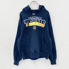 00s　Champion　チャンピオン　プレミアムリバースウィーブ　スウェットパーカー/フーディー　紺　ネイビー　Lサイズ　古着