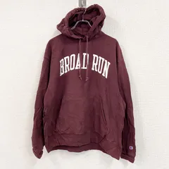 00s　Champion　チャンピオン　プレミアムリバースウィーブ　スウェットパーカー/フーディー　ボルドー　Lサイズ　古着