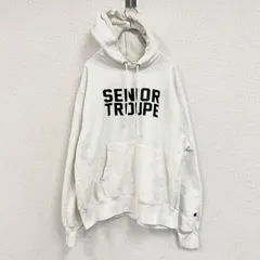 Champion　チャンピオン　リバースウィーブ　スウェットパーカー/フーディー　白　ホワイト　Lサイズ　古着