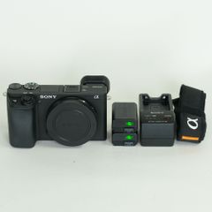 SONY α6600 ボディ ミラーレス一眼 バッテリー ストラップ付 - メルカリ