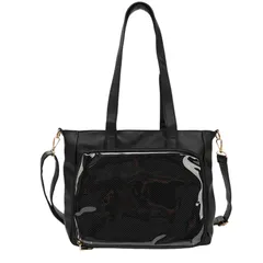 【新着商品】[ハルジオ] 痛バッグ ショルダー 痛バ トート 推し活バッグ ショルダーバッグ トートバッグ ハンドバッグ 2WAY 痛バック 可愛い いたばっく いたば 推し活 グッズ ぬいぐるみ 鞄 黒 白 紺 緑 紫 人気 シート 付属 おしゃれ かわいい