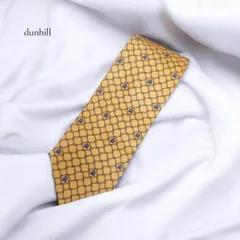 dunhill ダンヒル　ネクタイ  イエロー系 メンズ ビジネス用