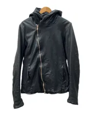 バックラッシュ BACKLASH ISAMU KATAYAMA FORE GROW Leather Jacket レザー ジャケット ダブルジップ フーディー ライダース 黒 1645-04 ジャケット 無地 ブラック Lサイズ 104MT-3068のサムネイル