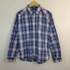 Marmot マーモット 長袖シャツ チェック柄 ブルー Lサイズ メンズ 古着 アウトドア アメカジ ストリートのサムネイル