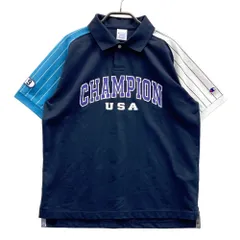 サイズ：MEDIUM CHAMPION GOLF チャンピオンゴルフ  半袖ポロシャツ  ネイビー系 [240101636139] ゴルフウェア メンズ ストスト