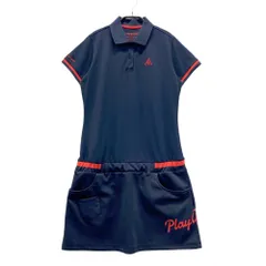 サイズ：L LE COQ GOLF ルコックゴルフ ; 半袖ワンピース  ネイビー系 [240101642806] ゴルフウェア レディース ストスト