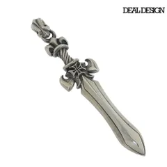 超美品 ディールデザイン DEAL DESIGN アイアンクロス ダガー ソード ペンダント トップ SV925 メンズのサムネイル