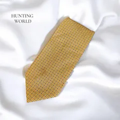 HUNTING WORLD ハンティングワールド　ネクタイ イエロー系 メンズ ビジネス用のサムネイル