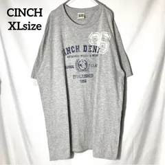 【CINCH】アメリカブランド プリントロゴ ヴィンテージ ウェスタン オーバーサイズ 半袖Tシャツ US古着 USA輸入 グレー XLsize