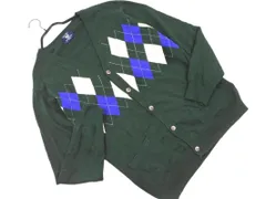 COMME CA COMMUNE コムサコミューン アーガイル カーディガン sizeM/緑 ■◇ メンズのサムネイル