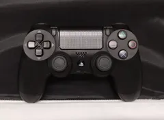 T【HY】【動作品】SONY 純正 PS4 DUALSHOCK4 ワイヤレスコントローラー CUH-ZCT2J ジェットブラック Bluetooth対応 タッチパッド 振動機能[ゆうパケット発送、送料無料]HY004