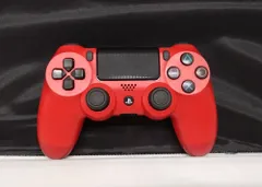 T【HY】【動作品】SONY 純正 PS4 DUALSHOCK4 ワイヤレスコントローラー CUH-ZCT2J マグマレッド Bluetooth対応 タッチパッド 振動機能[ゆうパケット発送、送料無料]HY004