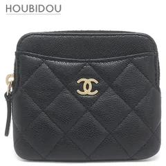 シャネル CHANEL コインケース マトラッセ フラグメントケース キャビアスキン ブラック ゴールド金具 ココマーク AP2061 ランダムシリアル 【箱】【中古】のサムネイル