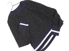 ZARA ザラ 総レース リブ ブラウス シャツ sizeXS/黒 ■◇ レディース