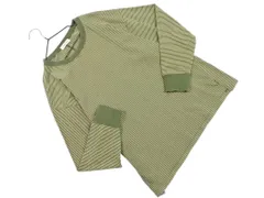 SM2 サマンサモスモス ボーダー 長袖 Tシャツ sizeF/緑 ■◇ レディース
