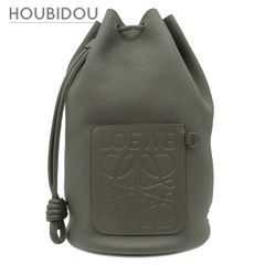 ロエベ LOEWE ショルダーバッグ セーラー バッグ カーフ ダークカーキ マットグリーン金具【中古】 ロエベ LOEWE ショルダーバッグ セーラー バッグ カーフ ダークカーキ