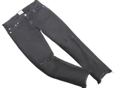 Ungrid アングリッド ダメージ加工 デニムパンツ size25/黒 ■◇ レディース
