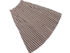 Rouge vif ルージュヴィフ アバハウス ストライプ ロング スカート size36/ブラウン ■◇ レディースのサムネイル