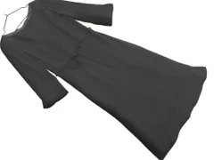 COMME CA ISM コムサイズム リボン 7分袖 ワンピース sizeM/黒 ■◇ レディース