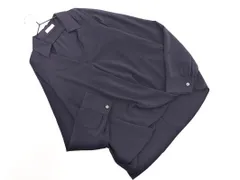 TRUSSARDI トラサルディ スキッパー ブラウス シャツ size38/紺 ■◇ レディースのサムネイル