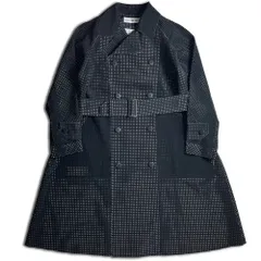 【14SS】ISSEY MIYAKE パンチング 断ち切り ダブルチェスターコート 3 ブラック イッセイミヤケ 2000000024615のサムネイル