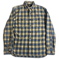 RRL ダブルアールエル オンブレチェックシャツ コンチョボタン