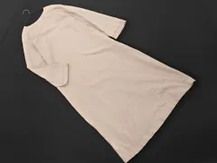 simplicite シンプリシテェ 長袖 Tシャツ ワンピース ライトベージュ ■◇ レディース