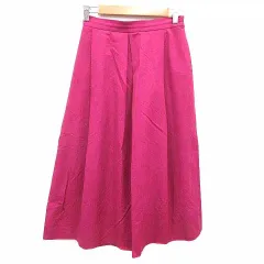 B&Y ユナイテッドアローズ BEAUTY&YOUTH ビューティー&ユース フレアスカート ロング ピンク /YK
