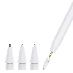 【即日発送】Apple Pencil 第1/2世代用 4個入り アップルペンシル専用ペン先 金属ペン先 極細 替え芯 pencil交換用ペン先 高感度 apple 予備4個セット