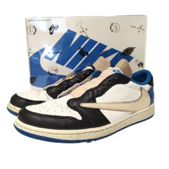 NIKE ナイキ x Travis Scott x fragment design Air Jordan 1 Low OG SP Military Blue エアジョーダン1 ロー スニーカー DM7866-140 29.5cm ミリタリー ブルー メンズのサムネイル