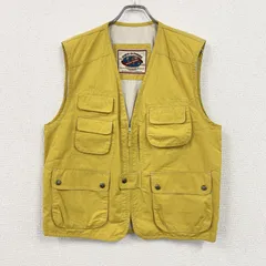 ～90s　PORTO DI PANAMA　ポルト・ディ・パナマ　フィッシングベスト　ユーロヴィンテージ　イエロー　46サイズ　古着