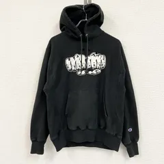 Champion　チャンピオン　リバースウィーブ　スウェットパーカー/フーディー　ヘビーウエイト　現行　黒　ブラック　Mサイズ　古着