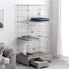 美品】トイレ一体型！！三段キャットケージ☆ - メルカリ
