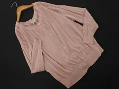 Paul Smith ポールスミス シルク混 切替 カーディガン sizeM/ピンク ■◇ レディース