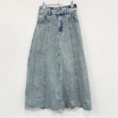 SHENERY　シーナリー　フレアデニムロングスカート　インディゴ　38サイズ　古着