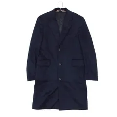 Paul Smith ポール・スミス チェスターコート カシミヤ100％ ロング ジャケット ブルゾン アウター ネイビー S【S】 メンズ 【中古】