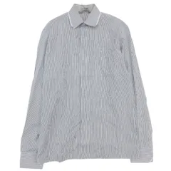 DIOR HOMME ディオール・オム 長袖シャツ  ストライプ柄 レイヤードカラー ドレスシャツ トップス ホワイト 38【S】 メンズ 【中古】のサムネイル