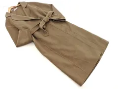 snidel スナイデル ウール混 ウエストリボン付き チェスター コート size1/モカ ◇■ レディース