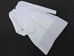 TO BE CHIC トゥービーシック ウール混 ニット ワンピース size2/水色 ◇■ レディースのサムネイル