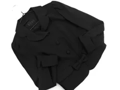 TO BE CHIC トゥービーシック ウール100% リボン ジャケット size38/黒 ◇■ レディースのサムネイル