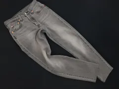 LEVI'S リーバイス 501 USED加工 ボタンフライ デニムパンツ size24/グレー ◇■ レディース