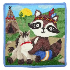 フェイラー ハンカチ ハンドタオル Indian Bear インディアンベアー アライグマ 25cm