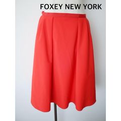 近年 極美品 フォクシー フレアスカート ピンク ドレープ ストレッチ