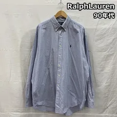 RALPHLAUREN ラルフローレン シャツ、ブラウス 長袖 90年代 ビンテージ BLAKE チェック柄 ビッグサイズ 長袖 ボタンダウン シャツ 90s VINTAGE