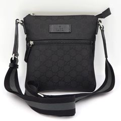 t68【近年モデル】グッチ GGスプリーム レザー ブラック ショルダー