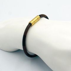 MISANI レザー ゴールドビーズ ブレスレット MISANI レザー ゴールドビーズ ブレスレット - メルカリ