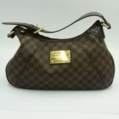 ルイヴィトン LOUIS VUITTON テムズGM テムズ GM N48181  ダミエ 肩掛け カバン ショルダーバッグ ダミエキャンバス エベヌ ブラウン テムズ ルイ・ヴィトン LOUIS VUITTON ダミエ GM N48181 ショルダー