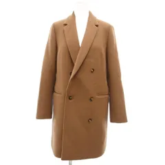 エストネーション ESTNATION 美品 Chesterfield Coat チェスターコート 36 ダブルブレスト ミドル丈 本切羽  センターベント ベージュ 22-109-01-080258 /KB ■ECG004のサムネイル